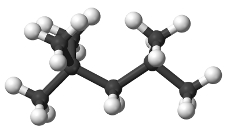 Molécula de isoctano